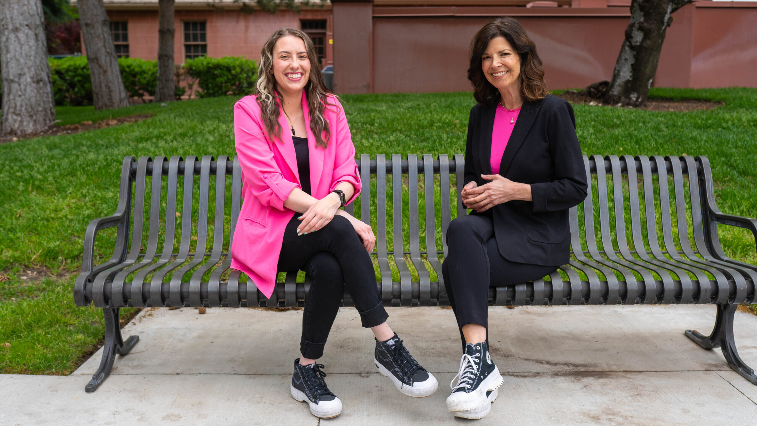 Debbie Dujanovic and Caitlyn Johnston shown, hosts of dating at her age